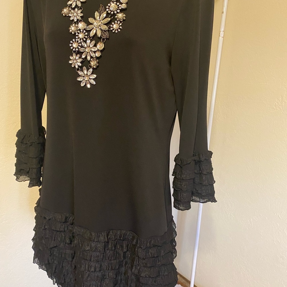 A little Black unique sexy short dress